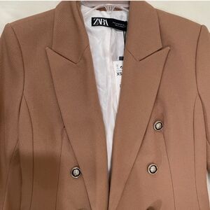 Zara blazer tan xs